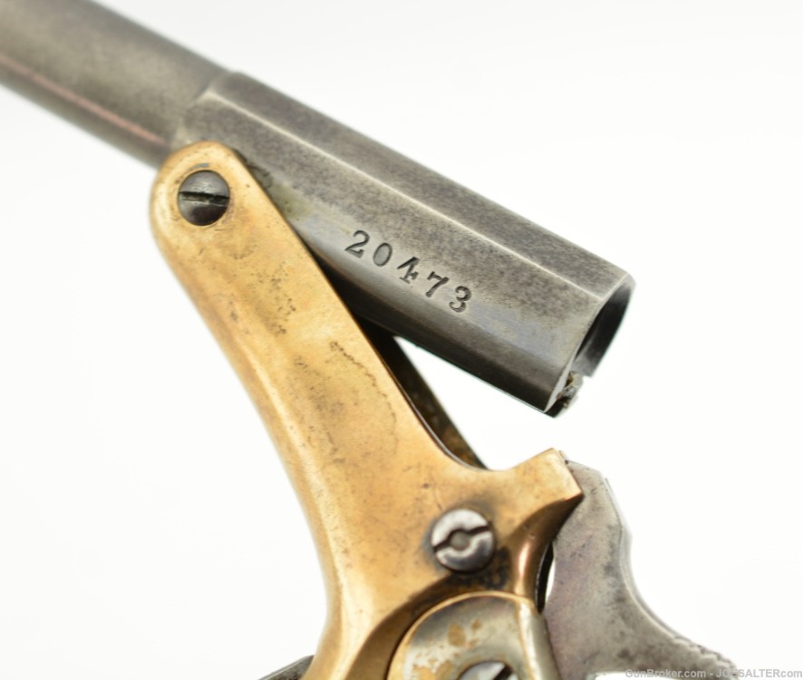  Scarce Antique Stevens Old Model Pocket Pistol 30 Short Rim Fire Tip-Up-img-12