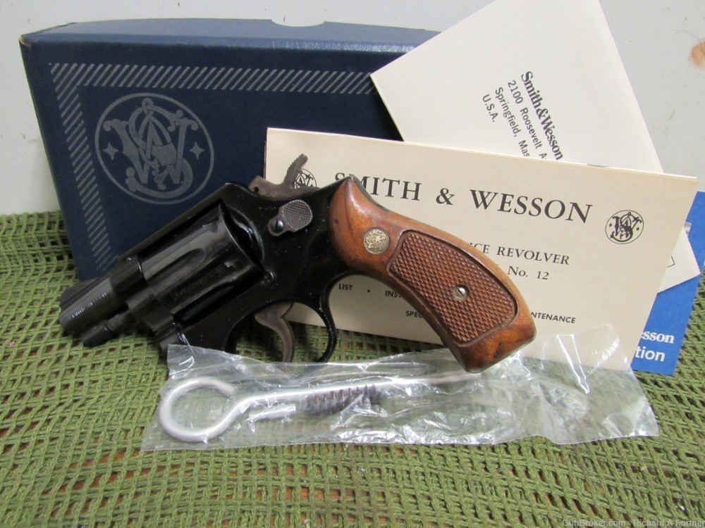 Smith & Wesson S&W Model 12-2 M&P Airweight .38 SPL 2" DA/SA Revolver 1976 -img-0