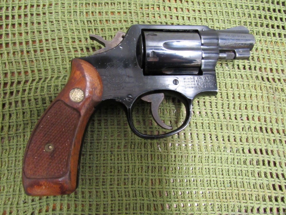 Smith & Wesson S&W Model 12-2 M&P Airweight .38 SPL 2" DA/SA Revolver 1976 -img-2