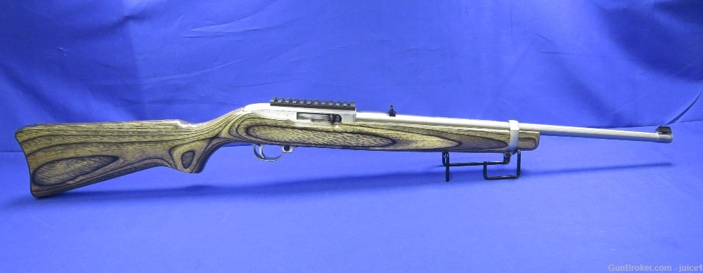 Ruger 10/22 Carbine Stainless Steel Semi-Auto .22LR Rifle – Green Laminate-img-1