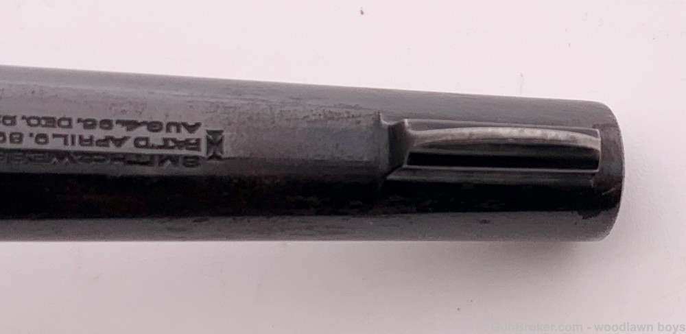 S&W 5" BLUE PRE WAR  .38 M&P MODEL 1902 1st CHANGE ORIG ROUND BUTT GRIPS -img-10