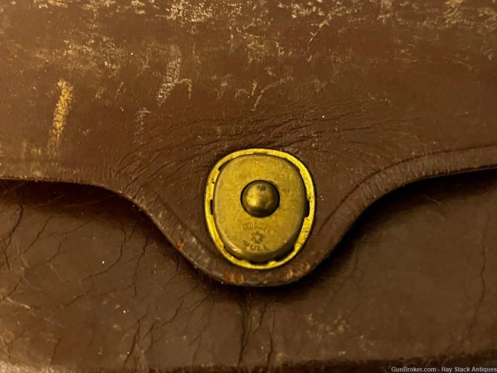 Vintage 1952 Carlisle Bandage Field Dressing Pouch JQMD Brown Leather Korea-img-1