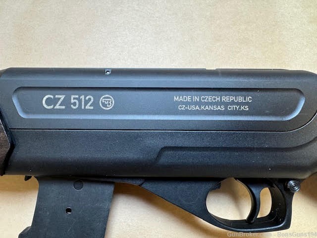 CZ 512  22 WMR Receiver slotted for an optic. Threaded barrel-img-11
