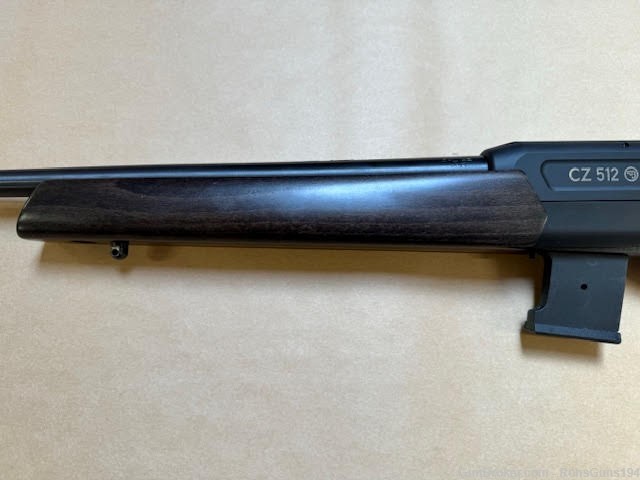CZ 512  22 WMR Receiver slotted for an optic. Threaded barrel-img-3