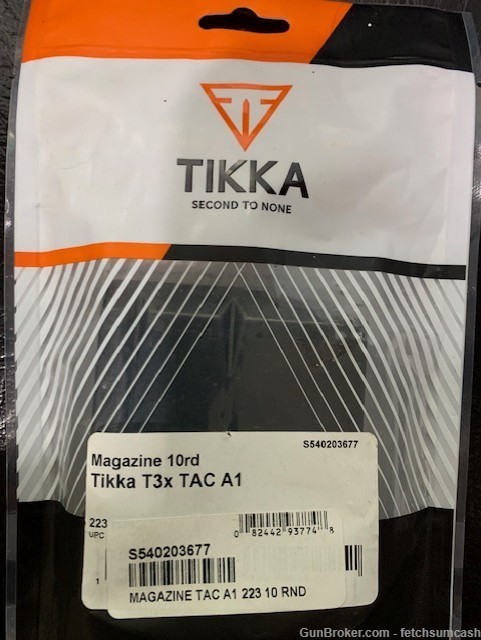 1 Mag Tikka T3x Tac A1 Compact Tactical Rifle mag 223 -10rd sku S540203677-img-0