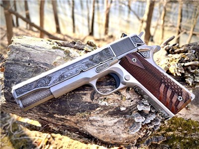 Colt 1911 Custom Engraved D-Day Commemorative by Altamont .45 ACP