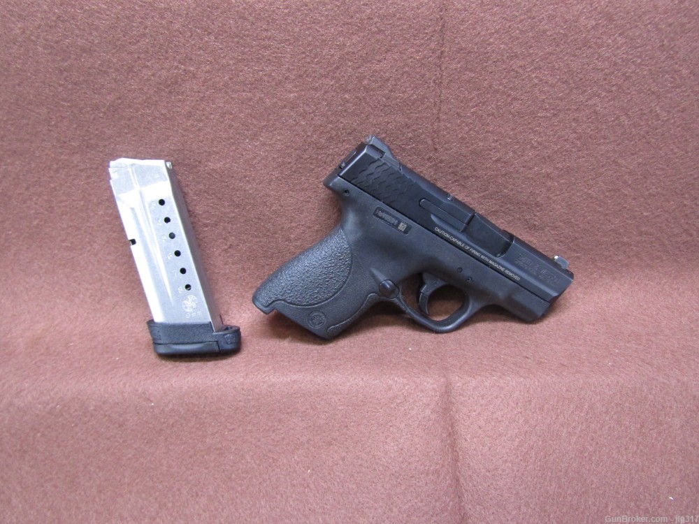 Smith & Wesson M&P 9 Shield 9 mm Semi Auto Pistol Thumb Safety 8 RD Mag-img-0
