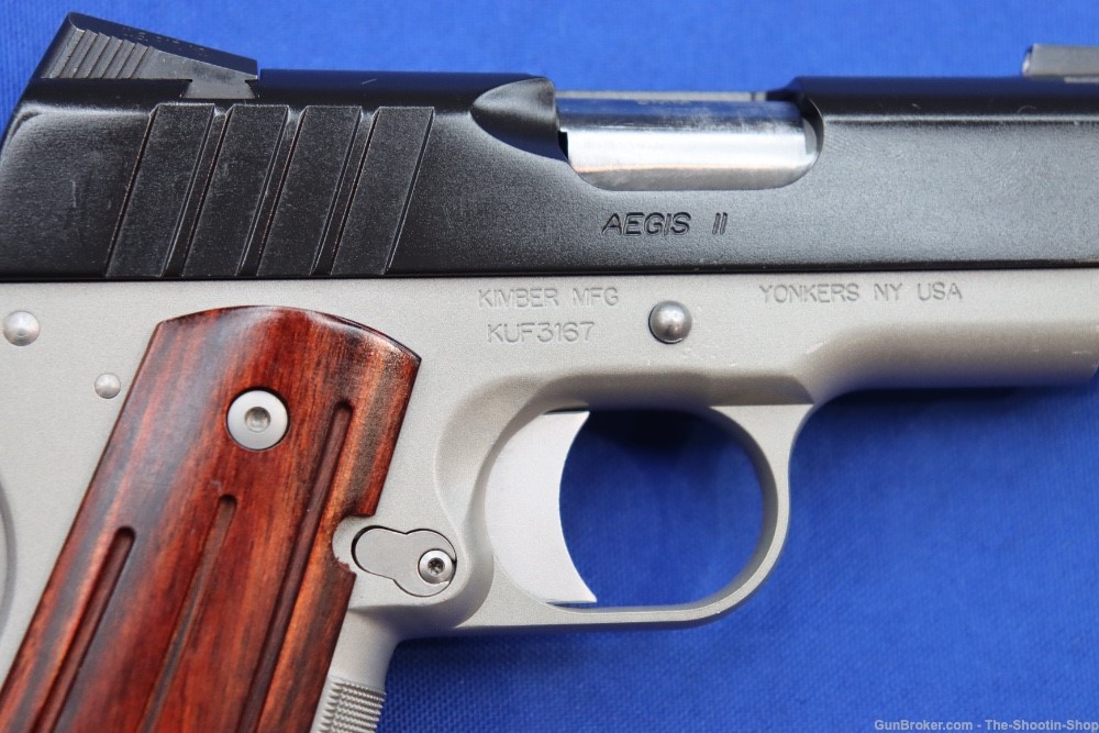 Kimber Model AEGIS II Custom 1911 Pistol 9MM Luger Carry Upgraded 8RD 2TONE-img-8