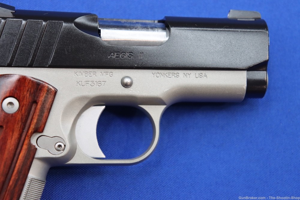 Kimber Model AEGIS II Custom 1911 Pistol 9MM Luger Carry Upgraded 8RD 2TONE-img-7