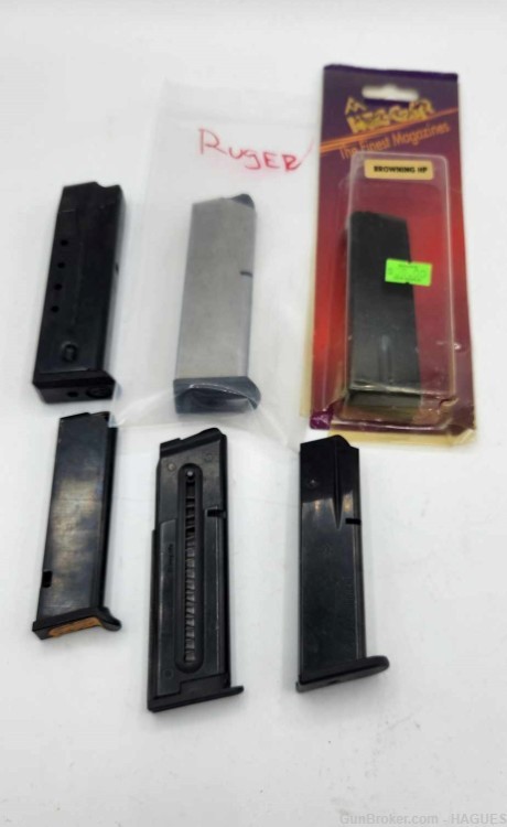 BULK LOT of 6: Pre owned Pistol Magazines - Browning - Ruger - GSG - Etc-img-4