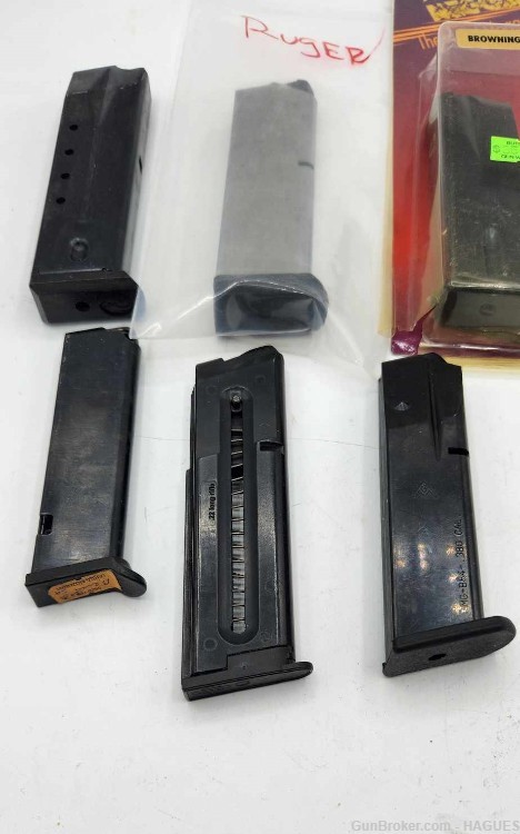 BULK LOT of 6: Pre owned Pistol Magazines - Browning - Ruger - GSG - Etc-img-5
