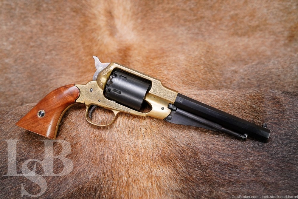 FIE Italian 1858 Remington Navy 6.5” .36 Cal Revolver, Antique-img-0