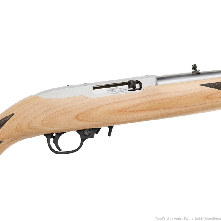 Ruger 10/22 Sporter Rifle, 22LR, 18.5", 10rd, Stainless, Wood NIB 41275-img-1