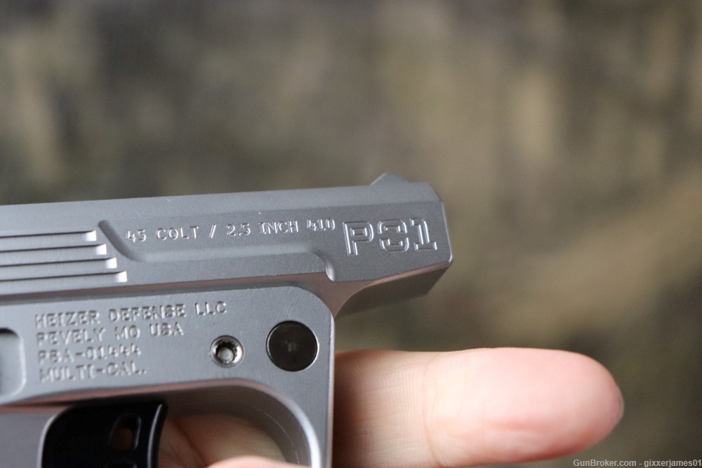 Rare Heizer Defense PS1 45 Colt / 410 ga stainless mint penny start-img-13