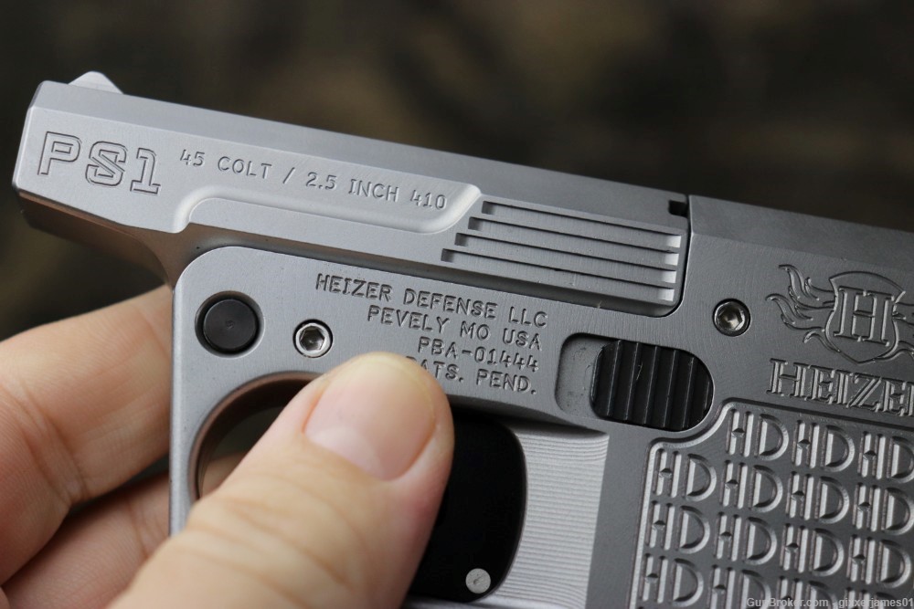 Rare Heizer Defense PS1 45 Colt / 410 ga stainless mint penny start-img-4