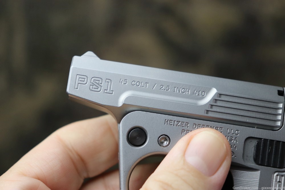 Rare Heizer Defense PS1 45 Colt / 410 ga stainless mint penny start-img-3