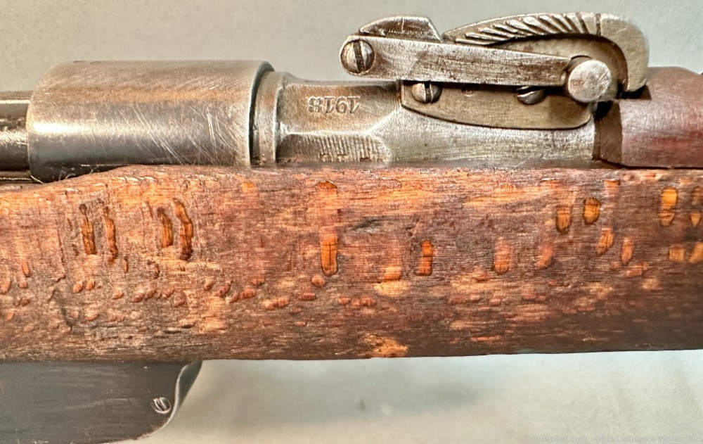 1918 dated Brescia Model 91 Folding Bayonet Carbine-img-35