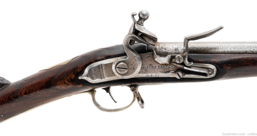 American Restock 1740 Potsdam flintlock musket .81 caliber Rev War (AL9706)-img-1