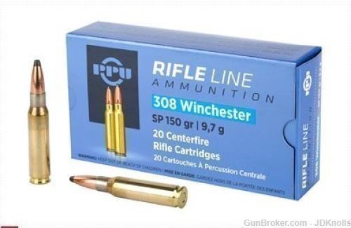  20 Rounds Prvi Partizan Rifle 308 Win 150 Grain Soft Point Fast Ship -img-0