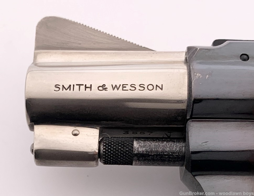 S&W 2" BLUE/NICKEL PINTO 22/32 KIT GUN PRE-34 ROSEWOOD GRIPS FACTORY LETTER-img-5