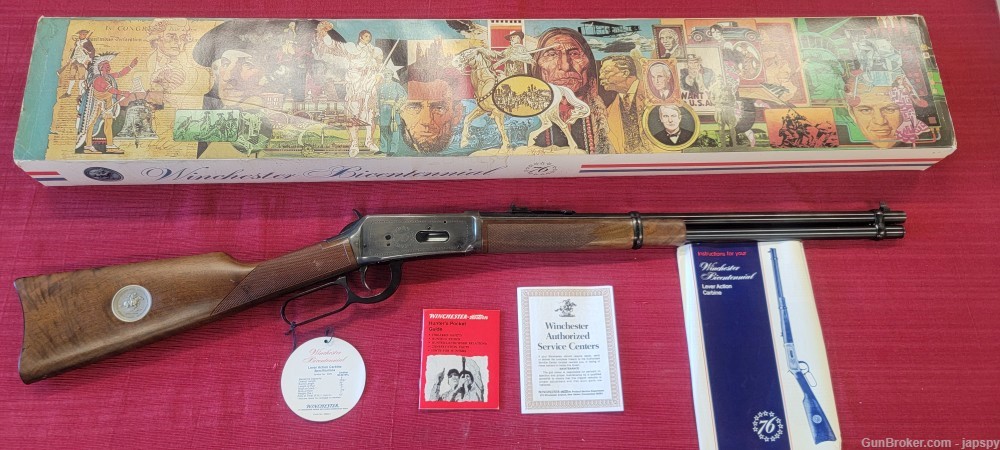 WINCHESTER 94 US BICENTENNIAL "76 RIFLE 30-30 W/ BOX & PAPERS-img-0