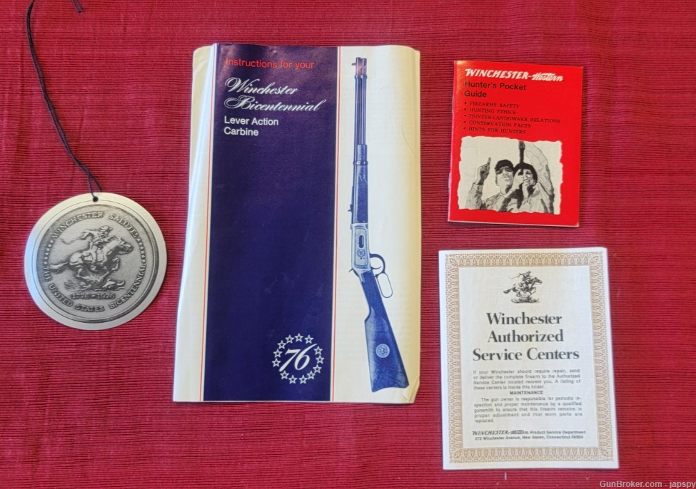 WINCHESTER 94 US BICENTENNIAL "76 RIFLE 30-30 W/ BOX & PAPERS-img-15