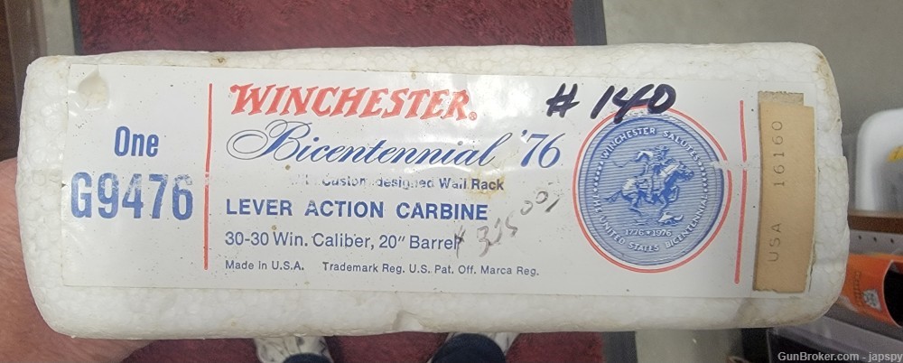 WINCHESTER 94 US BICENTENNIAL "76 RIFLE 30-30 W/ BOX & PAPERS-img-17