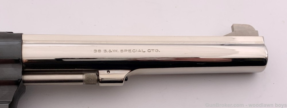 S&W 6" BLUE/NICKEL PINTO K38 HEAVY BBL 14-3 TARGET ORIG BOX PAPERS & TOOLS -img-12