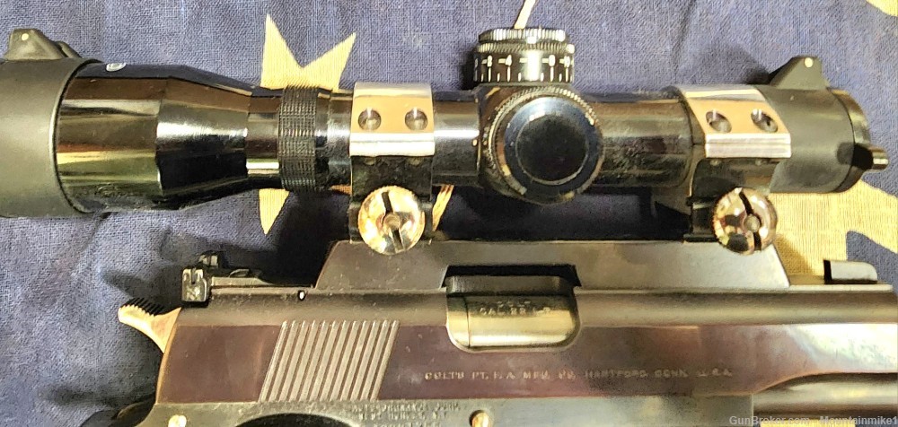 Auto-Ordance 1911 Frame with a Colt 22lr slide and Tasco 3x20 scope -img-2