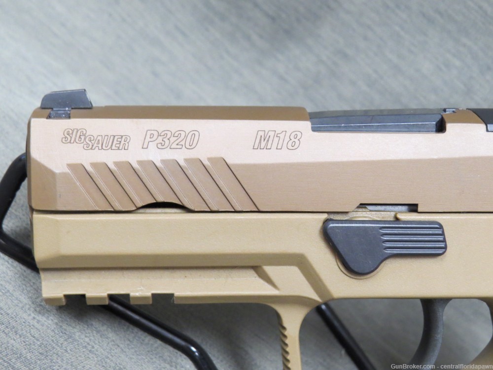 Sig P320 M18 9mm Pistol 320CA-9-M18-MS Coyote Tan FDE 3.9" 21+1-img-2