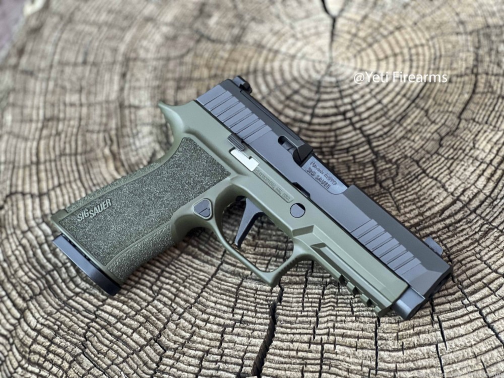 Sig Sauer P320 XTEN 10mm Compact Compensated Olive Drab Cerakote OD-img-2