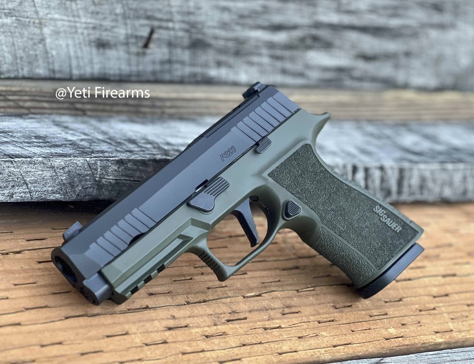 Sig Sauer P320 XTEN 10mm Compact Compensated Olive Drab Cerakote OD-img-1