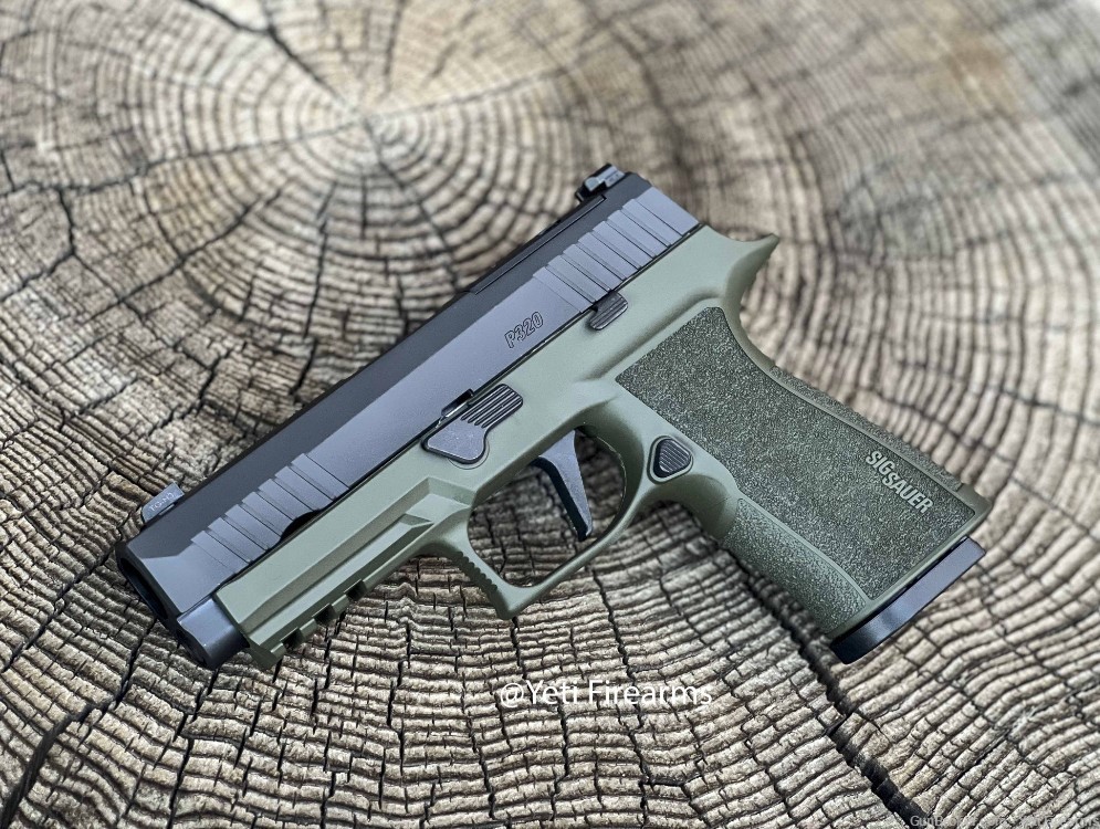 Sig Sauer P320 XTEN 10mm Compact Compensated Olive Drab Cerakote OD-img-3