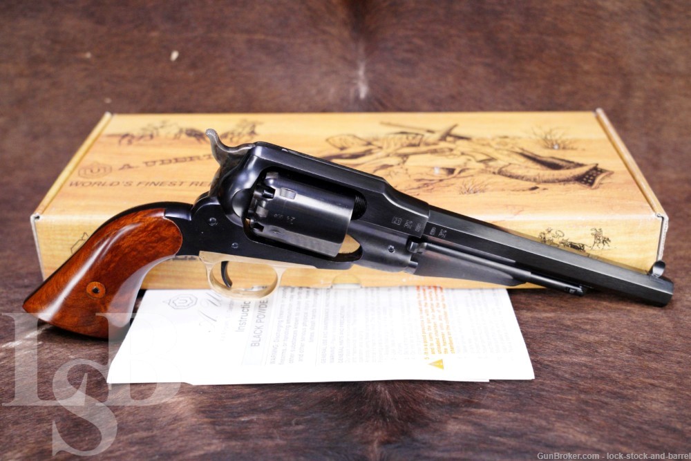 Uberti 1858 Remington Navy 7 3/8” .36 Cal Revolver, Antique-img-0