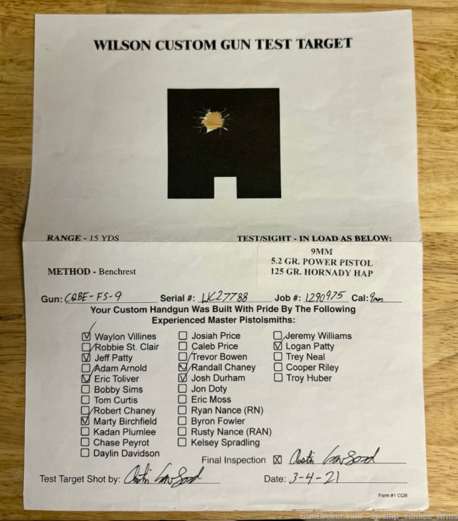 Wilson Combat CQB Elite, 9MM, 5" bbl, soft case & original paperwork!-img-20