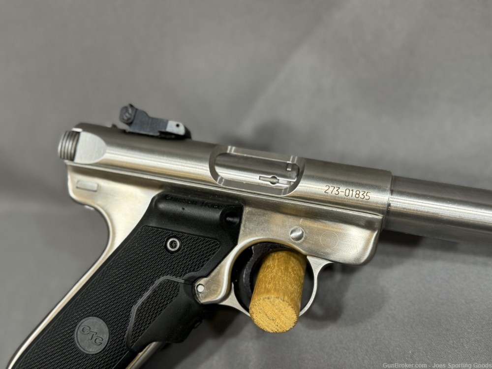 Ruger Mark III Target - .22LR Semi-Auto Pistol with CT Laser Grips & 4 Mags-img-7
