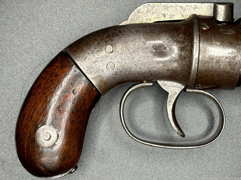 Very Rare antique Manhattan Arms Co. 5 shot Pepperbox Civil War era-img-9