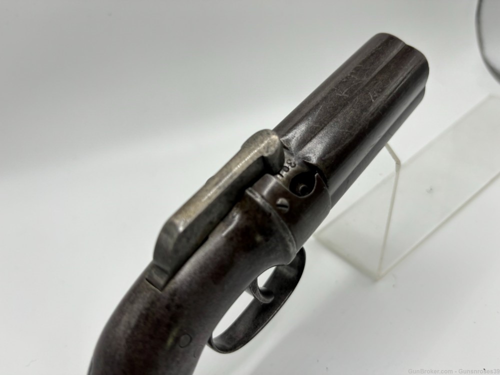 Very Rare antique Manhattan Arms Co. 5 shot Pepperbox Civil War era-img-18