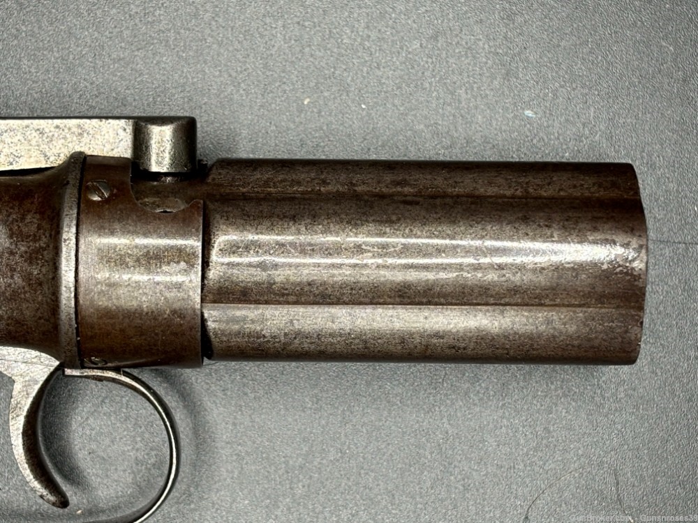 Very Rare antique Manhattan Arms Co. 5 shot Pepperbox Civil War era-img-7