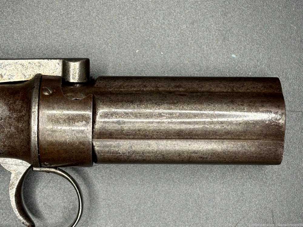 Very Rare antique Manhattan Arms Co. 5 shot Pepperbox Civil War era-img-6