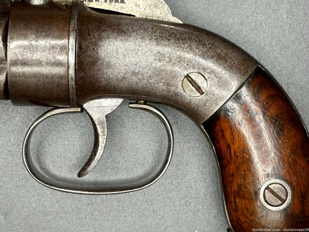 Very Rare antique Manhattan Arms Co. 5 shot Pepperbox Civil War era-img-3