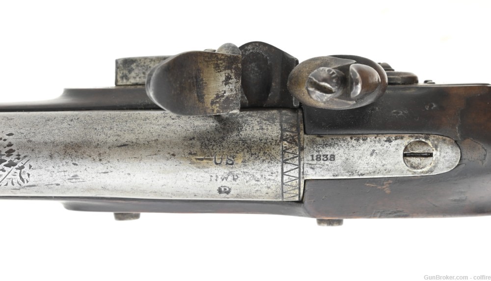 N.E. Flintlock Musket-Fowler by A Wright&Co. Poughkeepsie,NY (AL5127)-img-4