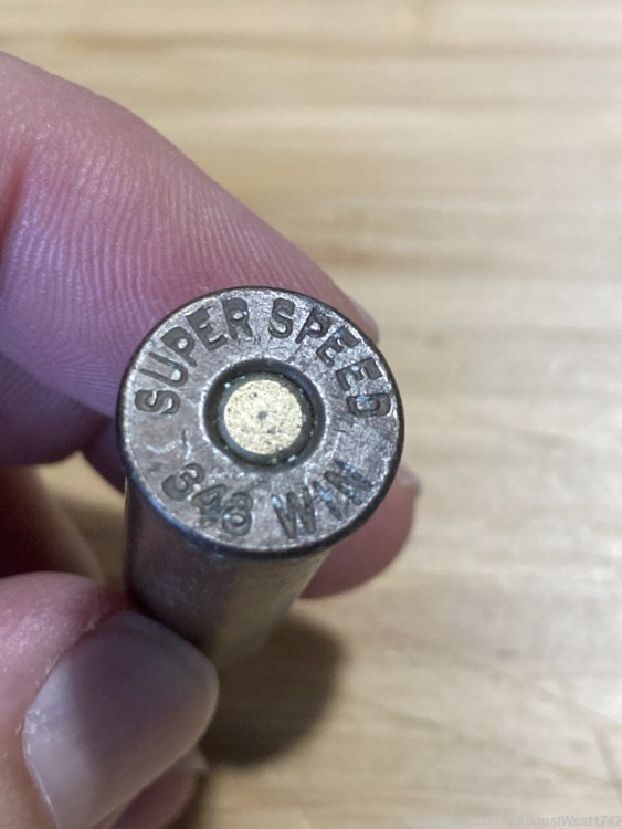 Vintage Collector Ammo 1 Round of Winchester Super Speed .348-img-1
