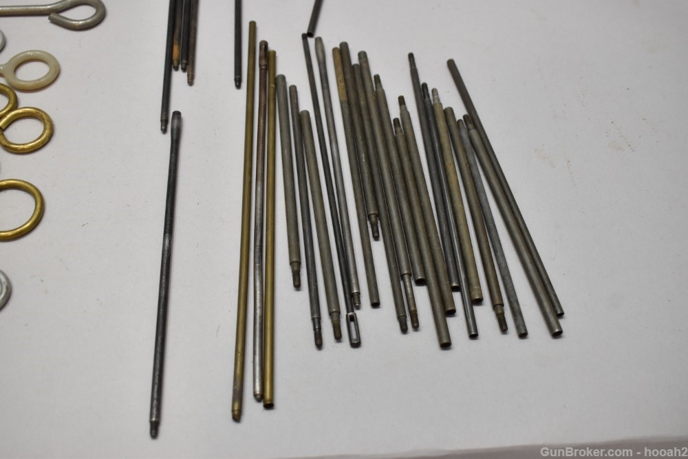 Small Lot 64 Pcs Assorted Mostly Military Cleaning Rod Sections Krag READ-img-9