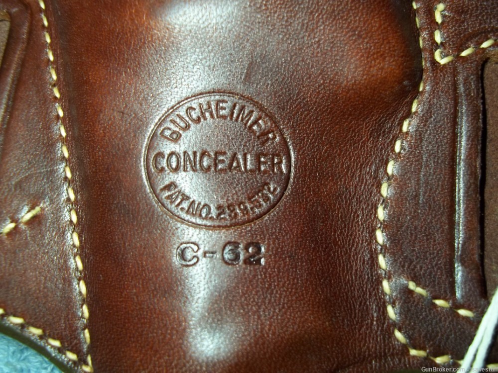 COLT PYTHON NOS Bucheimer R/H Concealer OWB Leather Holster 2 1/2" 357-img-7