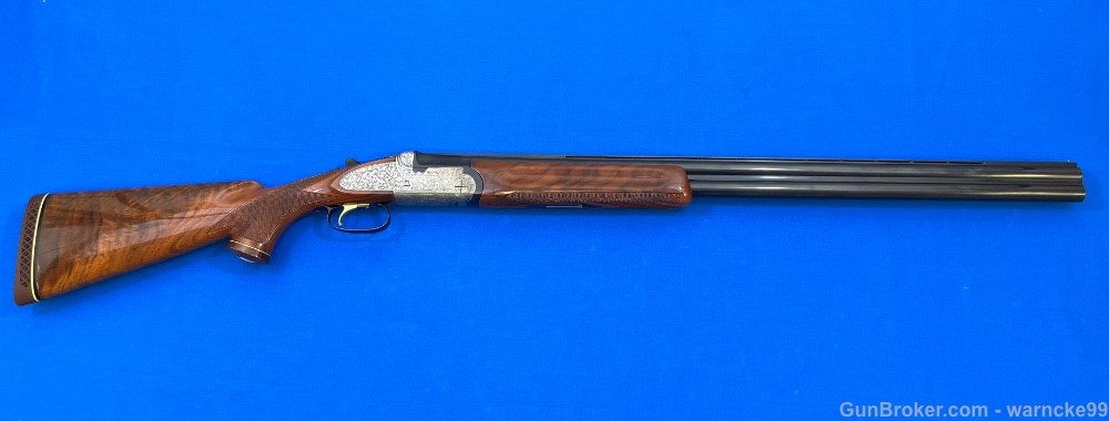 Excellent 1977 Field Grade Weatherby Regency O/U Engraved Shotgun, 12GA-img-0