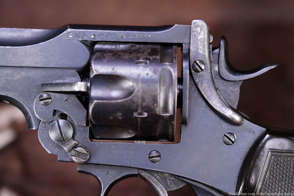 WWI Webley & Scott Mark VI 45 ACP 6" Single/Double-Action Revolver 1918 C&R-img-12
