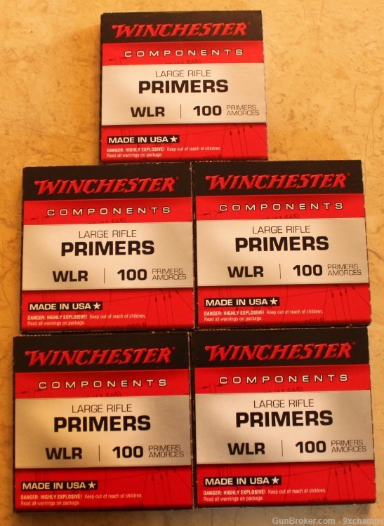 500 Winchester Large Rifle Primers WLR FRESH-img-0