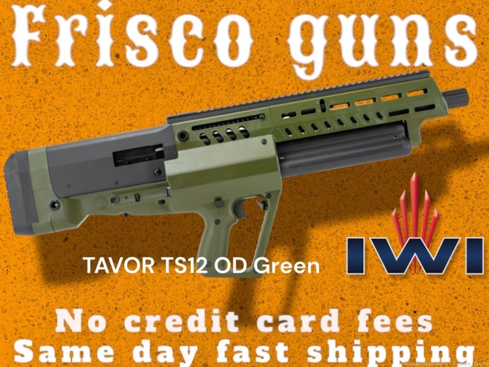 NEW IWI Tavor TS12 Bullpup 12ga Shotgun ODG GREEN TS12G No CC Fees!-img-0
