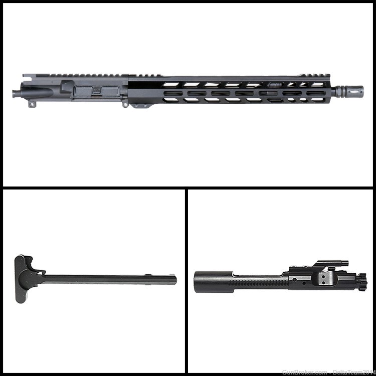 AR15 14.5" 556 223 Pistol Complete Upper - BCG & CH Included - Assembled-img-0